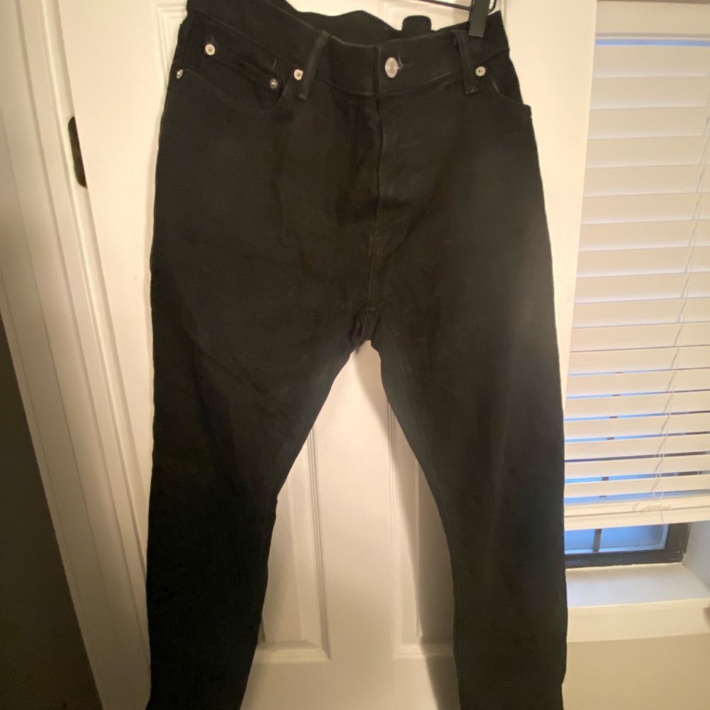 Abercrombie & Fitch Black Stretch Skinny Jeans Size 38x32